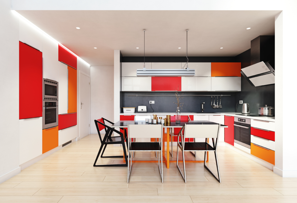 modern color kitchen