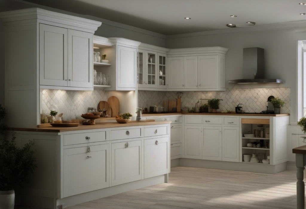 White kitchen cabinets