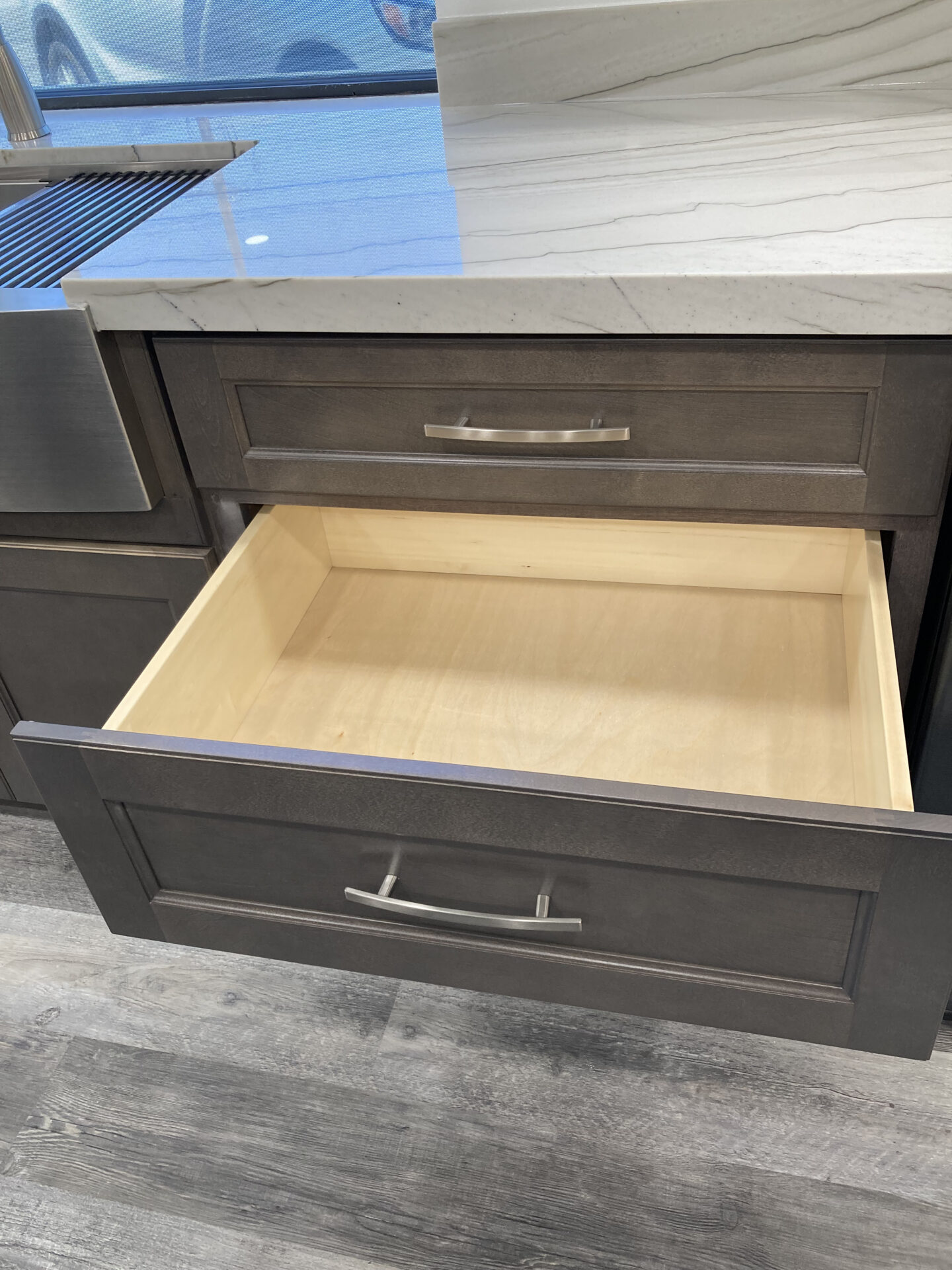 Pulled out drawer